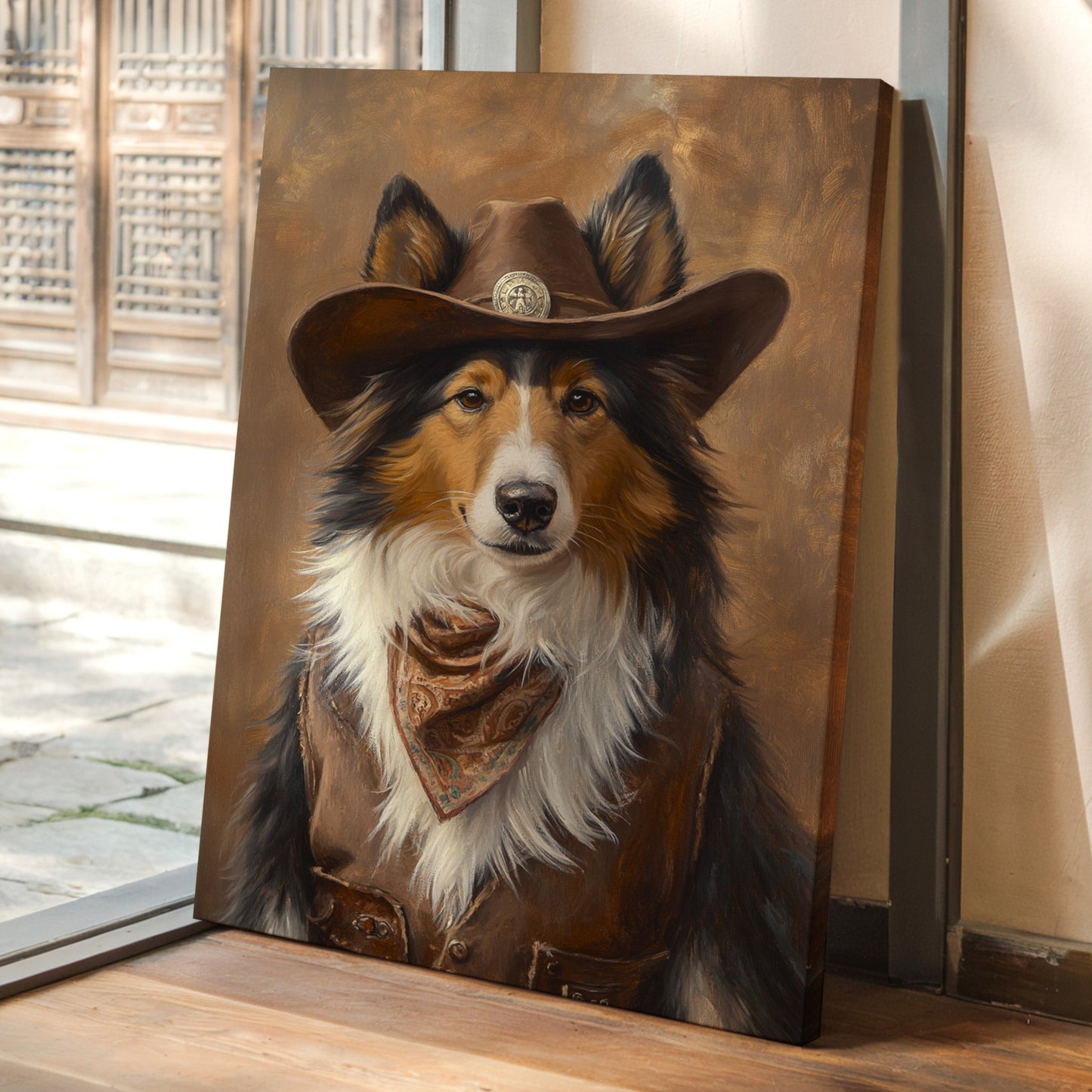 Rough Collie Sheriff of the High Plains