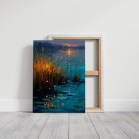 Fireflies on the Lily Pond