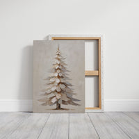 Snow Pine Stands In Gentle Light