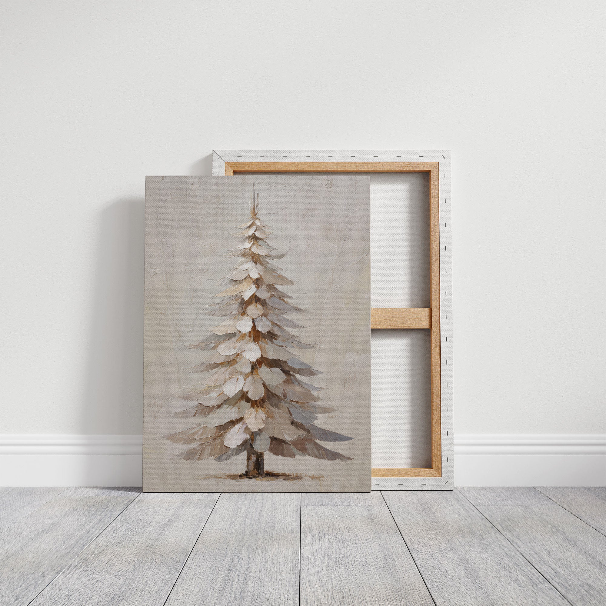 Snow Pine Stands In Gentle Light