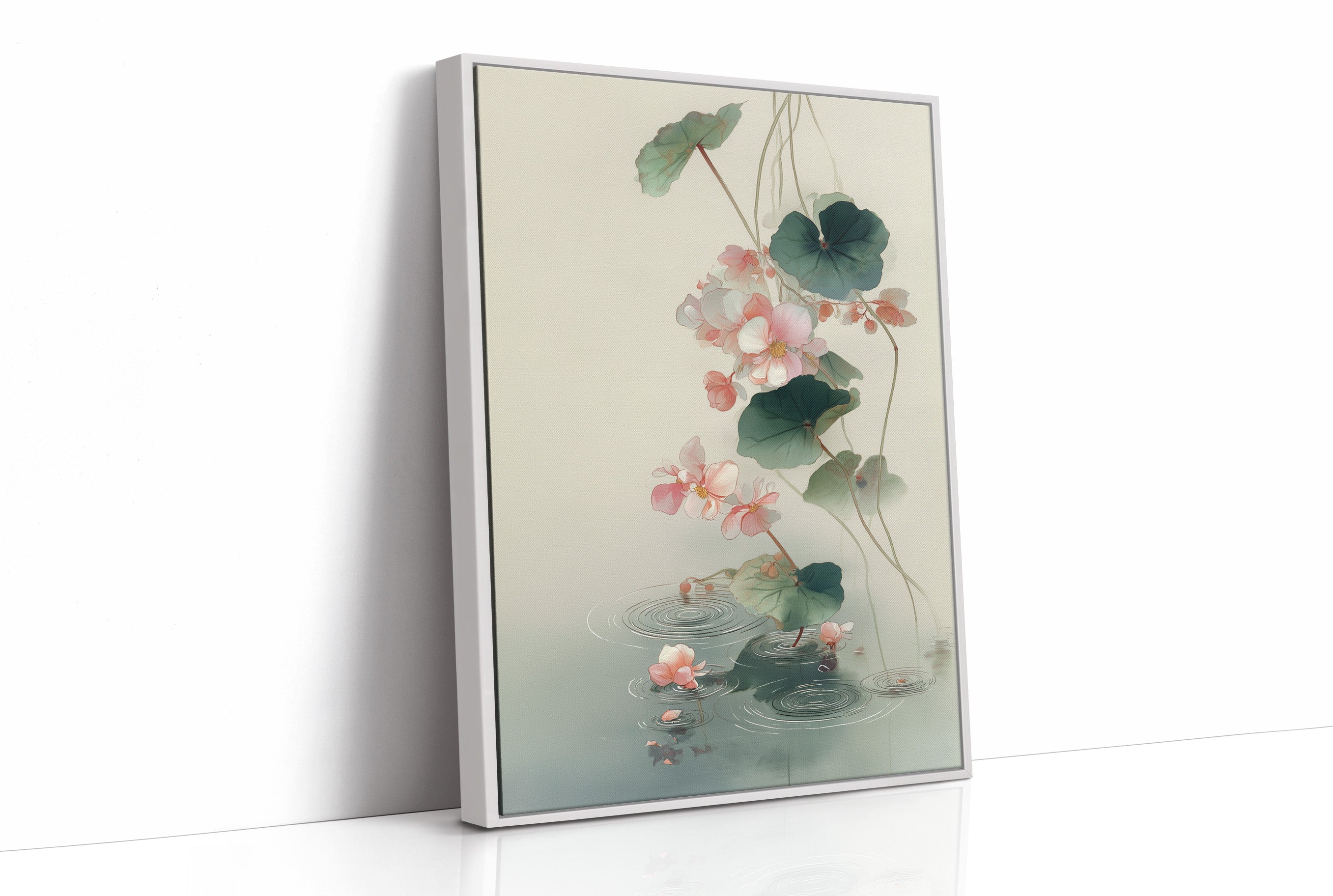 Lotus Petals Dance Above Water