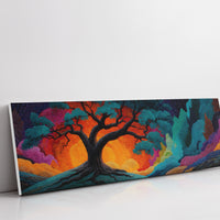 Ember Sky Beneath the Ancient Oak
