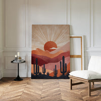 Desert Sunsets and Silent Sentinels