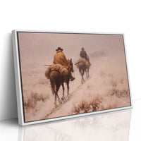 Dusty Trail Leads Through Winter Sage