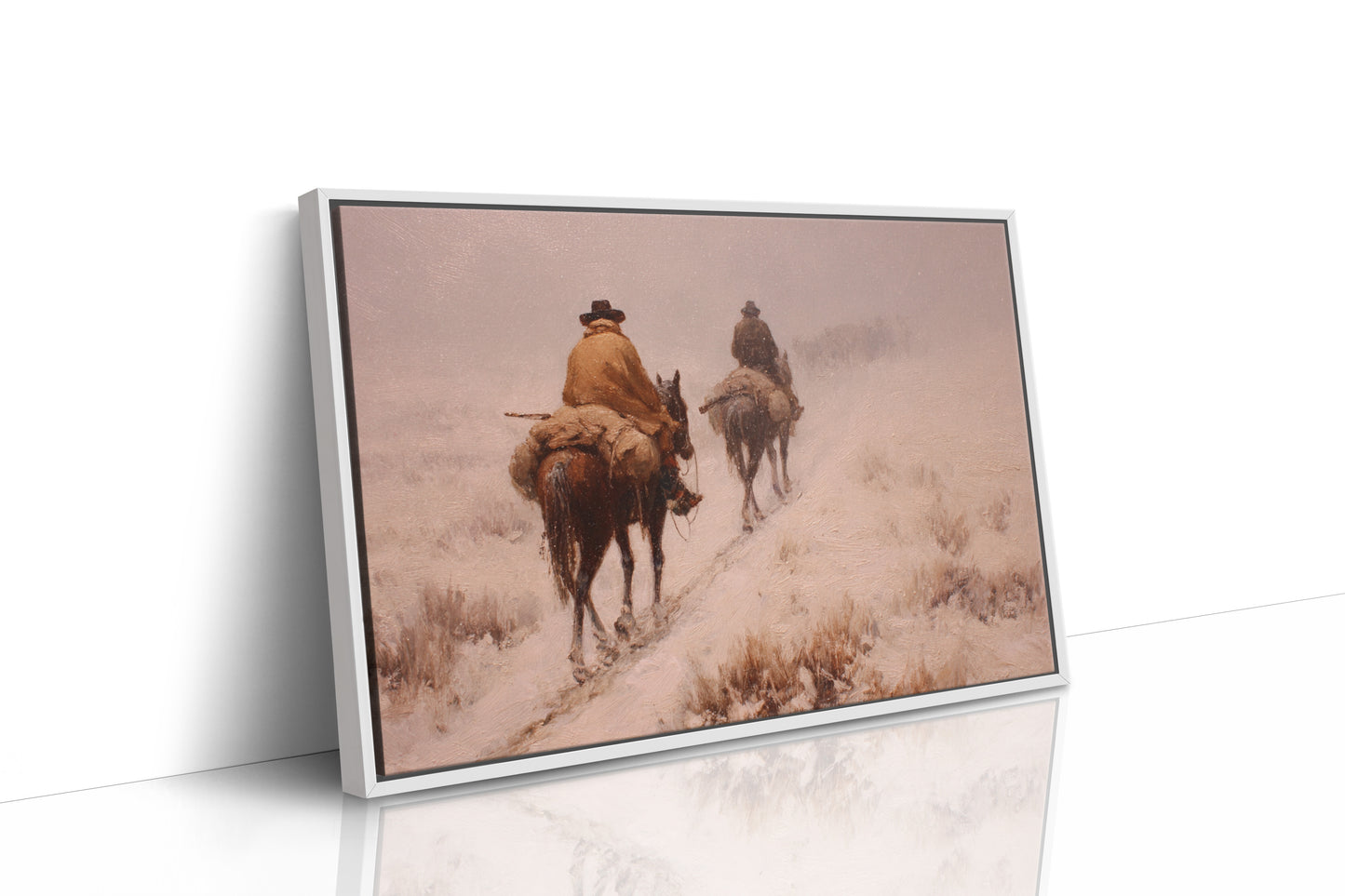 Dusty Trail Leads Through Winter Sage