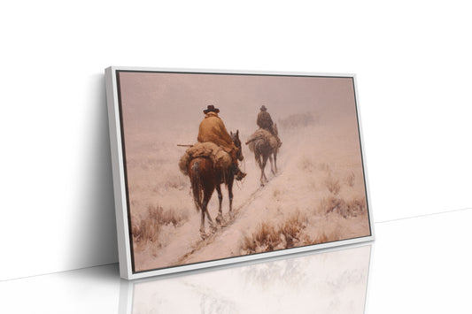 Dusty Trail Leads Through Winter Sage