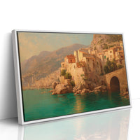 Mediterranean Cliffs Hold Summer's Light