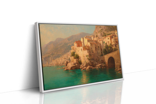 Mediterranean Cliffs Hold Summer's Light