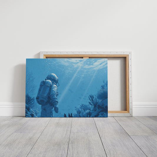 Ocean Explorer In Azure Depths