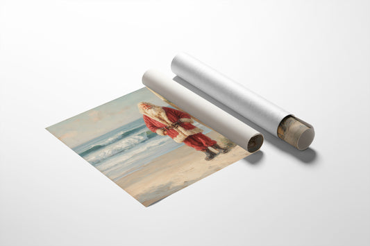 Holiday Tides: Santa's Coastal Retreat