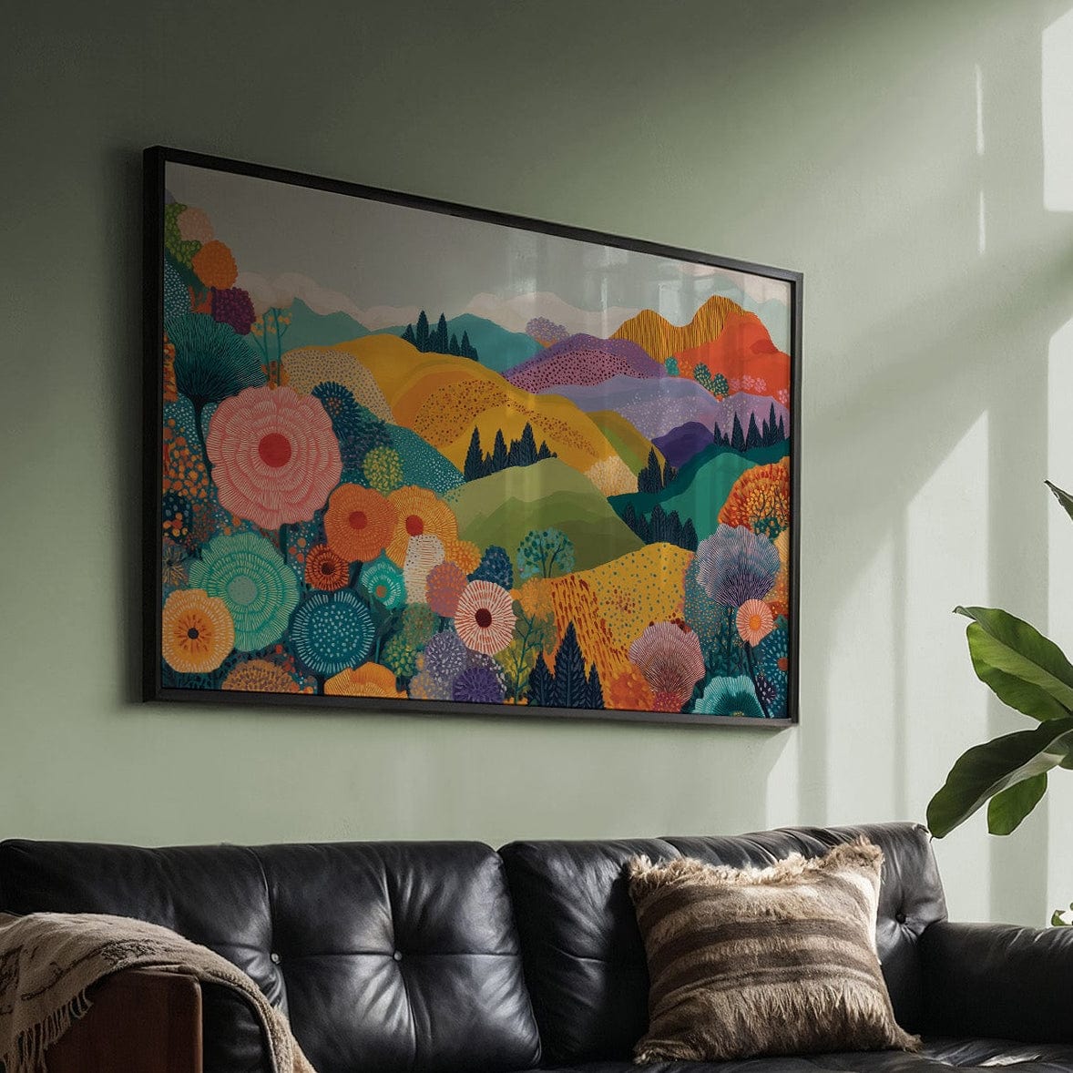 Rolling Hills Dance With Wild Blooms