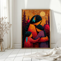Embrace Beneath the Harvest Moon