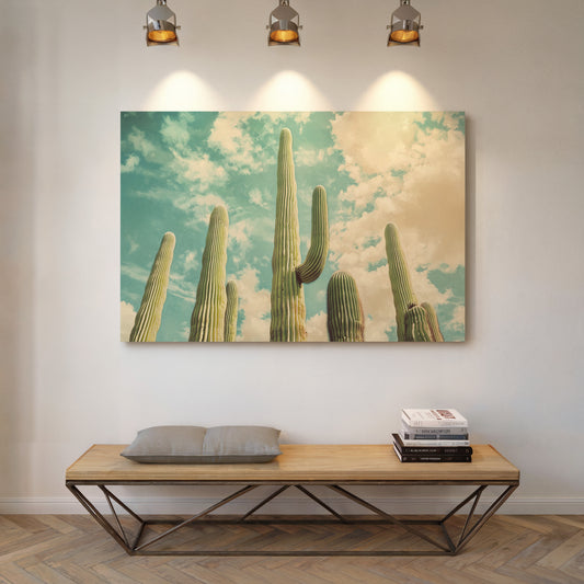 Desert Giants Under Dreamy Skies