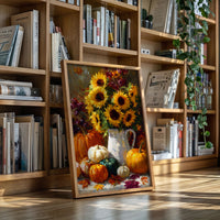 Autumn's Warmth In Sunflower Light