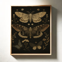 Nocturnal Wings and Wildflower Charms