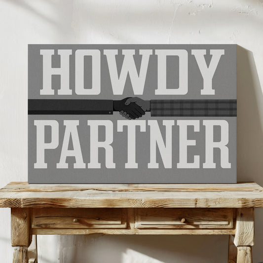 Howdy Partner Vintage Western Greeting