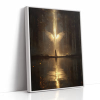 Divine Light Breaks Through Forest