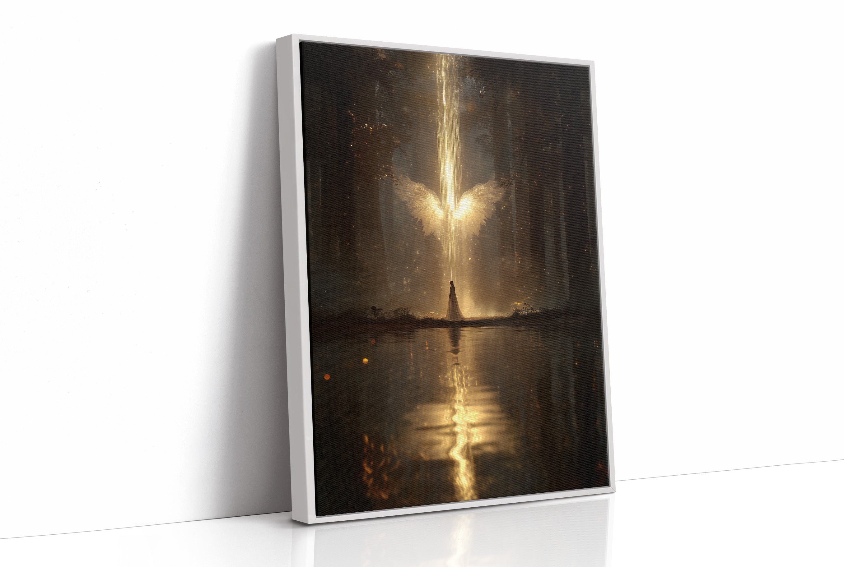 Divine Light Breaks Through Forest