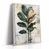Magnolia Stem in Green and Rust
