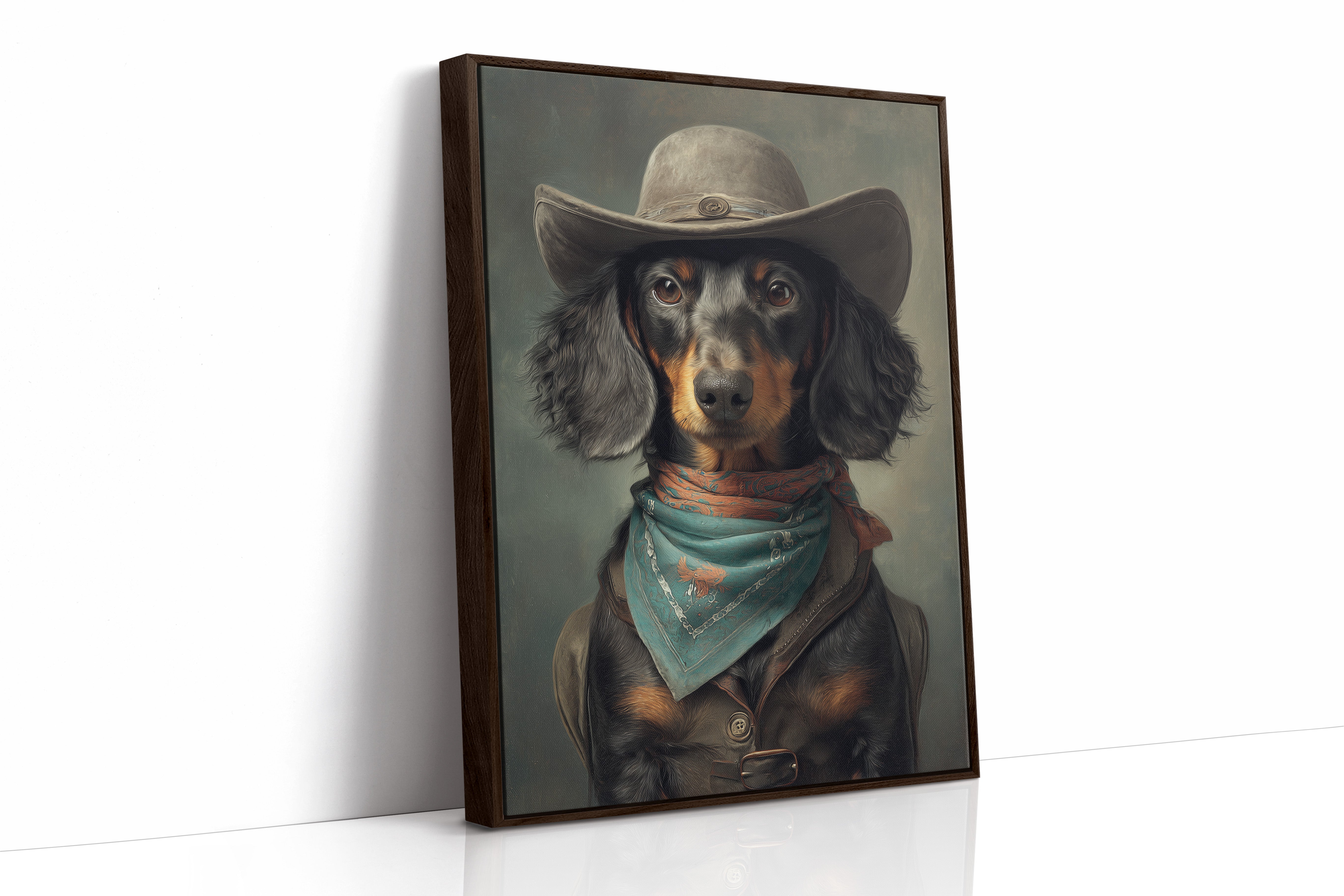 Frontier Guardian With Soulful Gaze