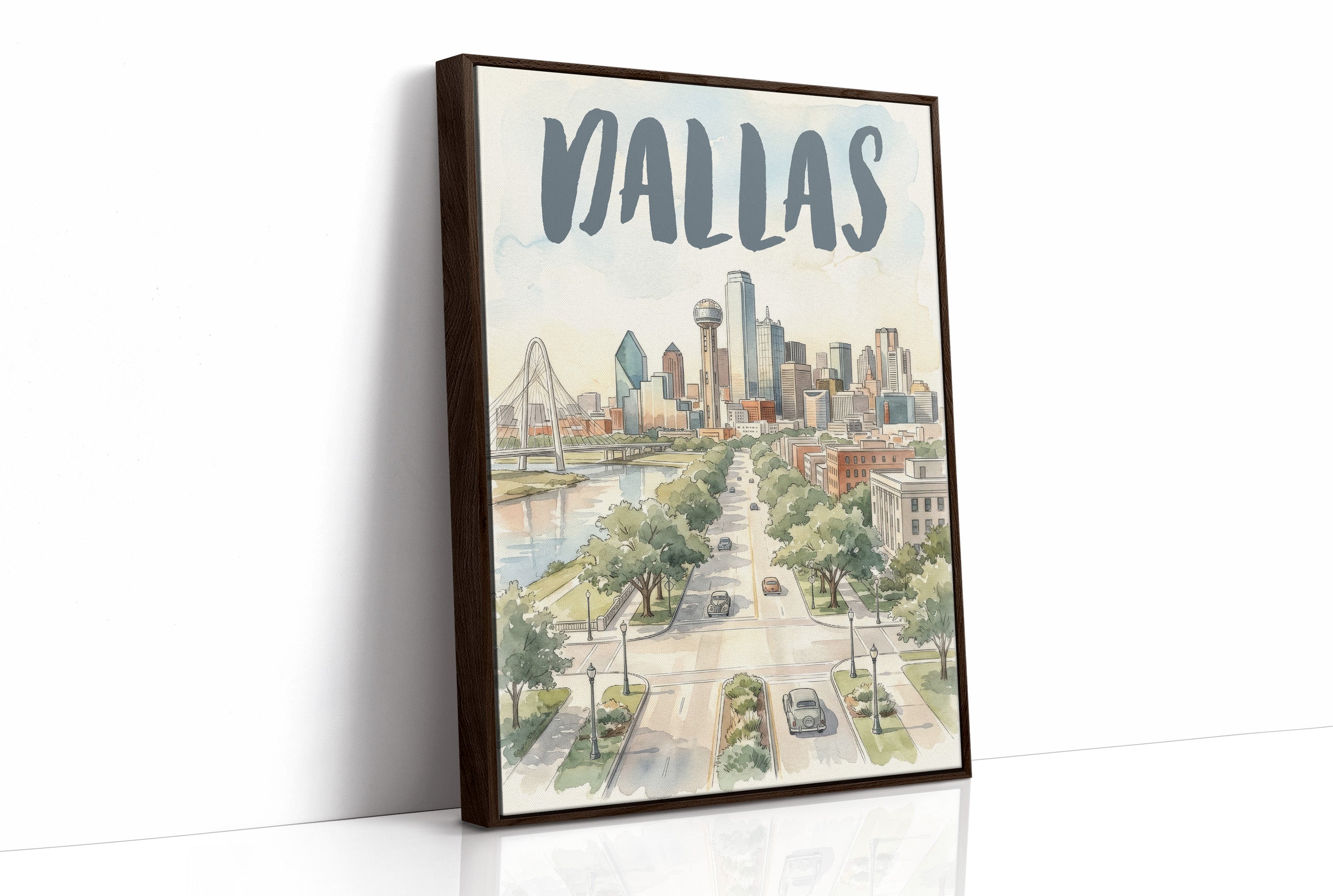 Dallas in Watercolor
