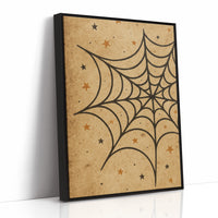 Starlit Webs On Vintage Parchment
