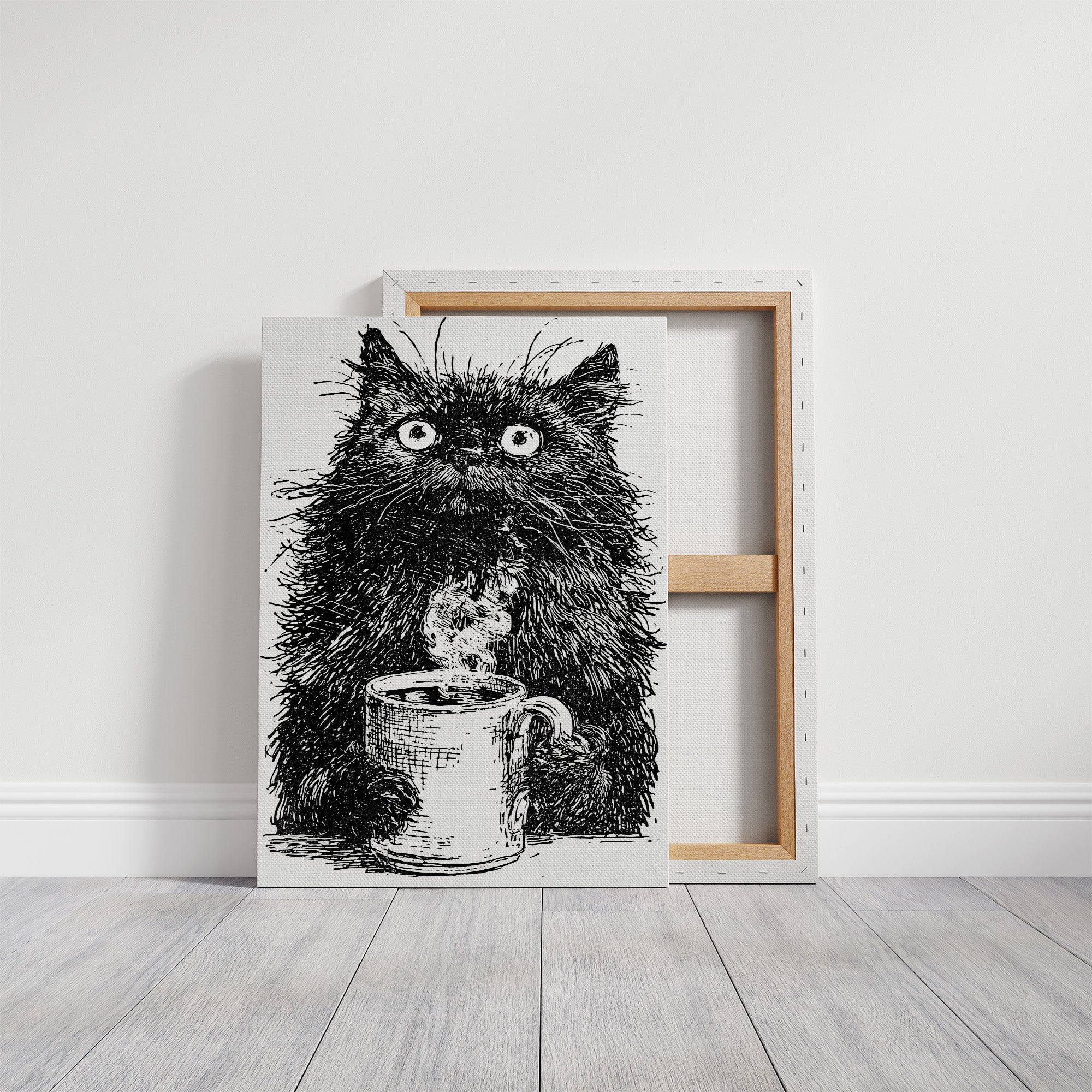 Cat After Too Much Coffee