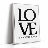 Love Is Where The Home Is Typography Print
