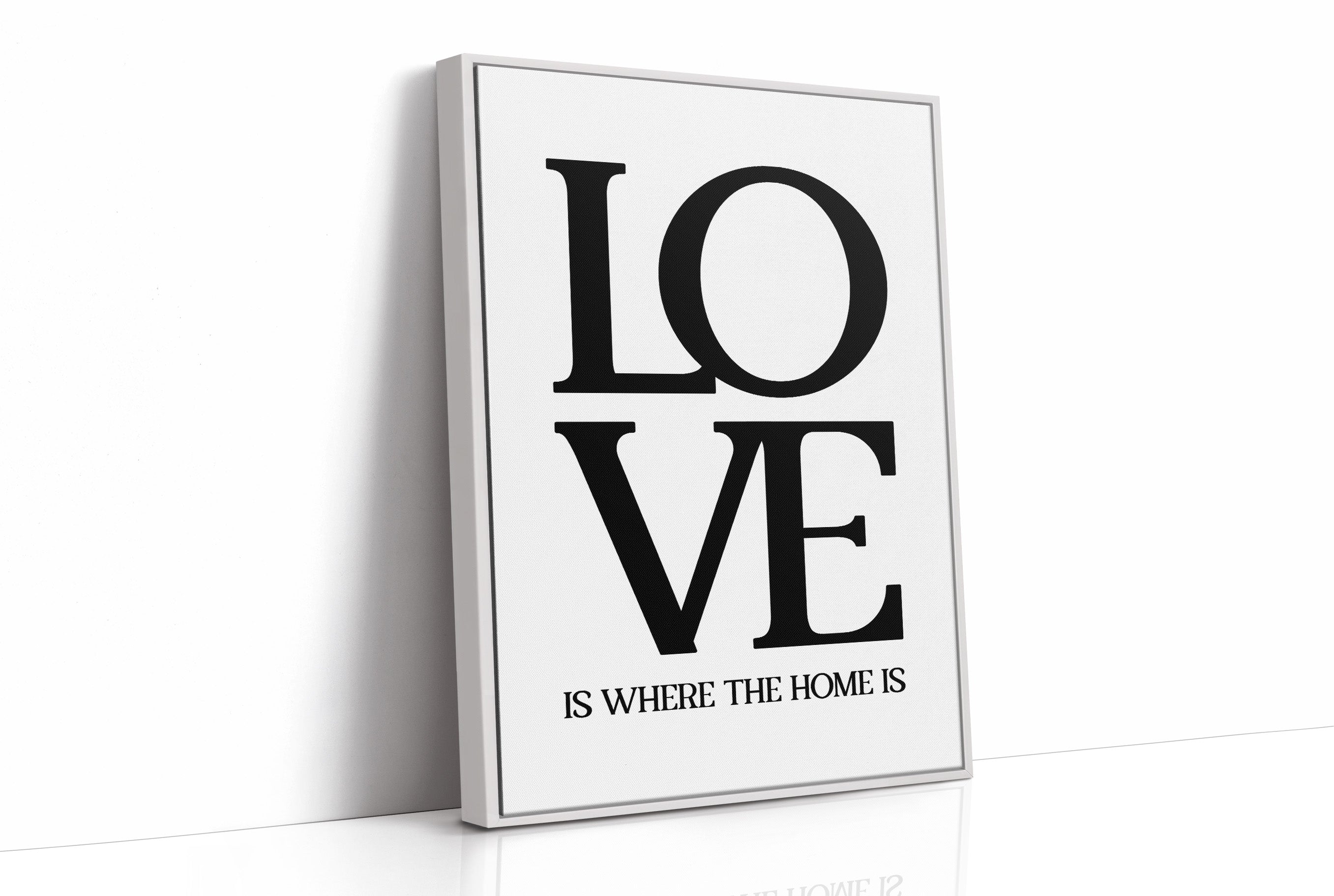 Love Is Where The Home Is Typography Print