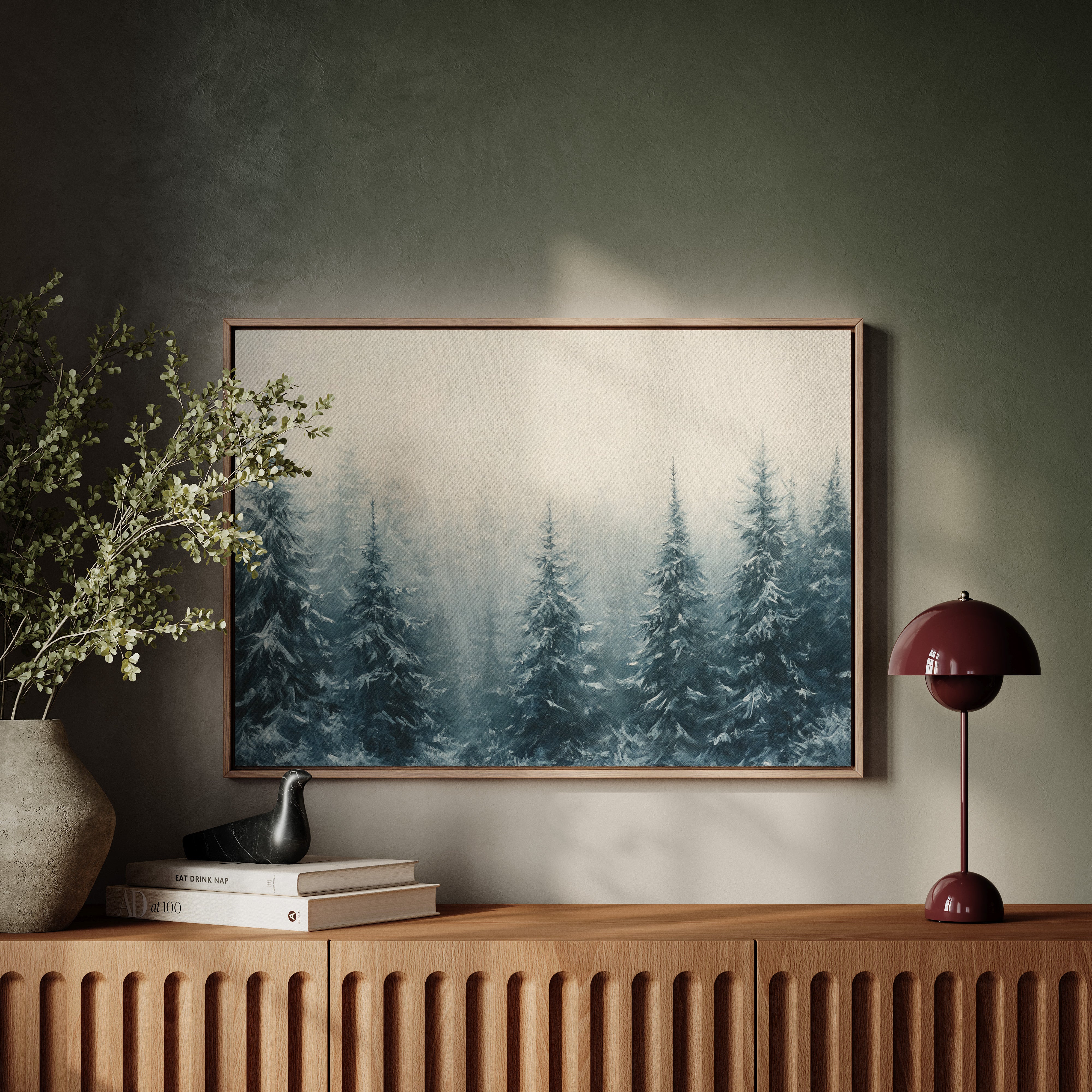 Winter Pines Hold Morning Secrets