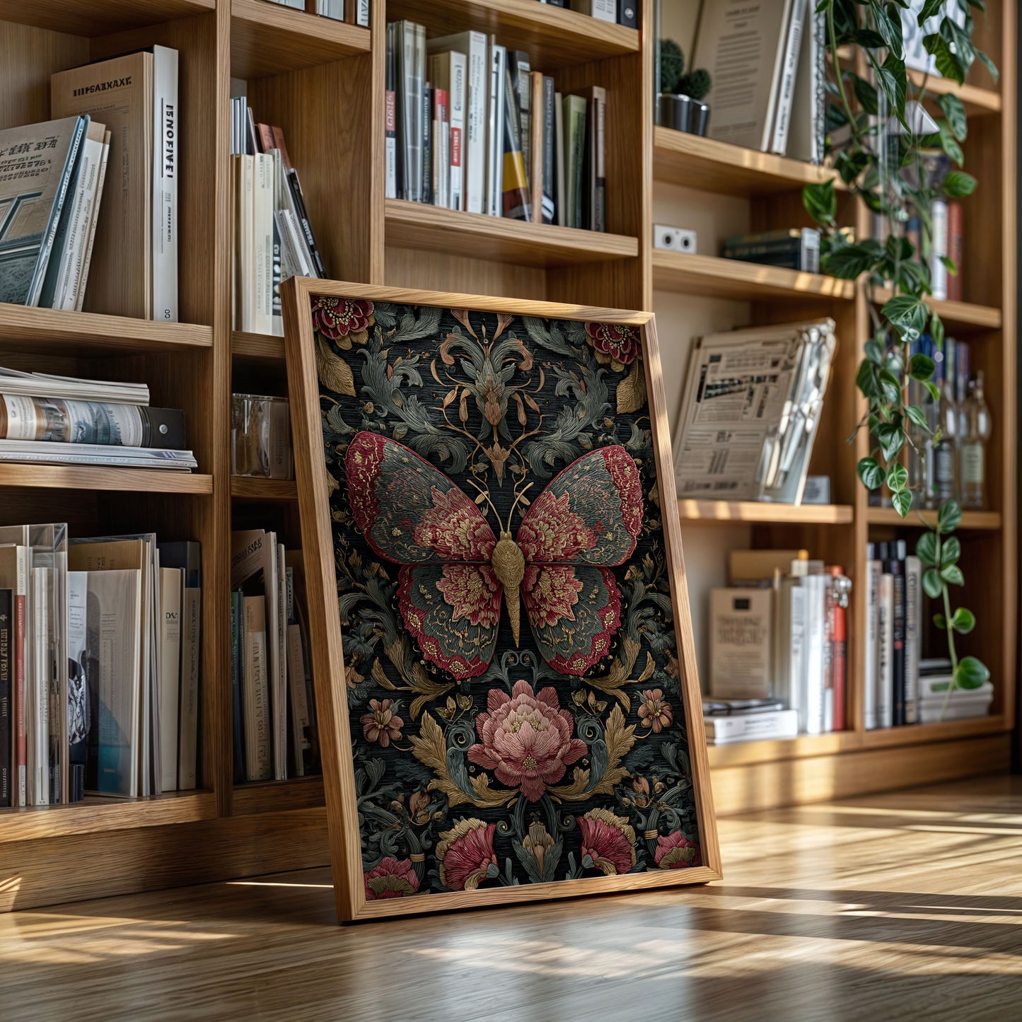 Butterfly Dance Among Blossoms