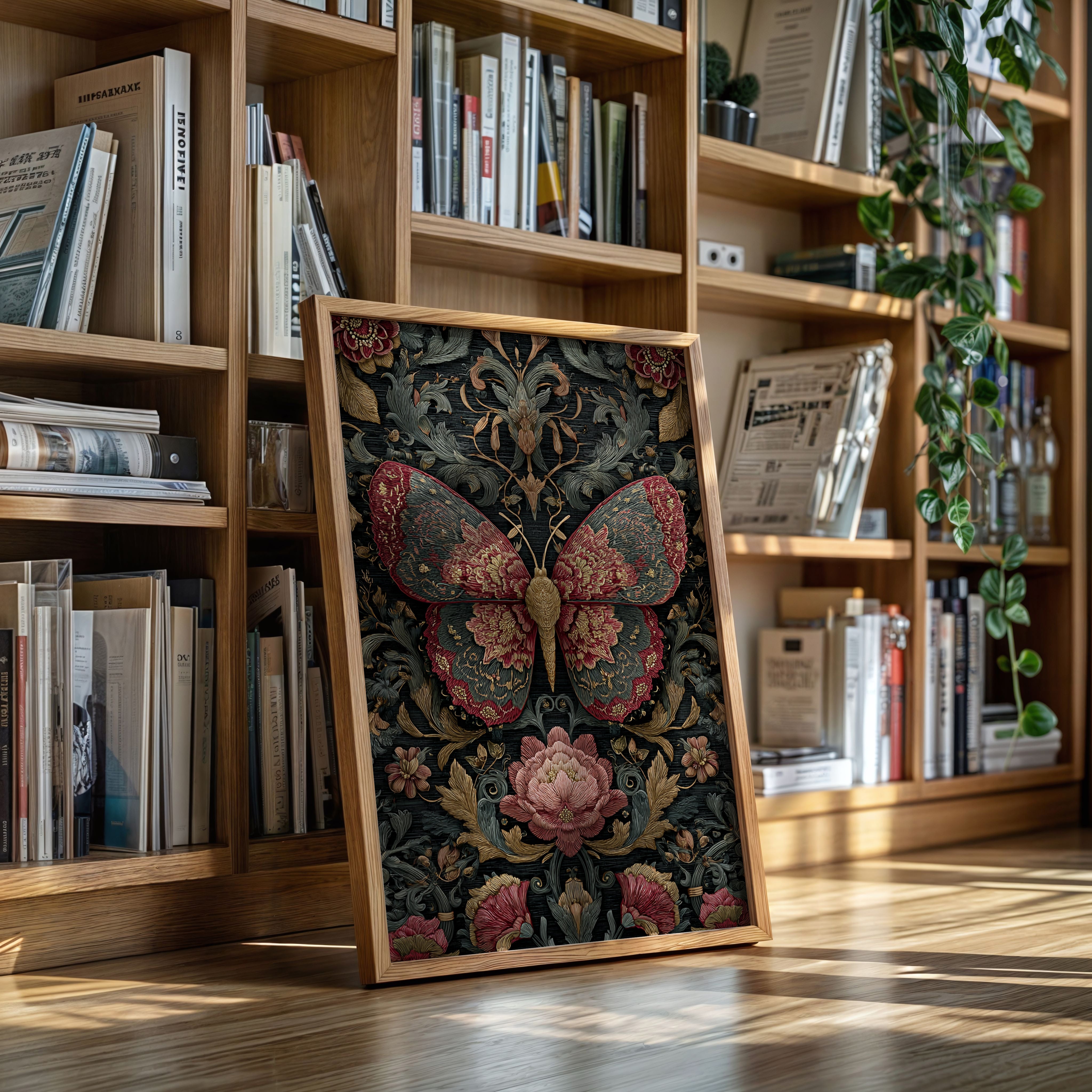 Butterfly Dance Among Blossoms