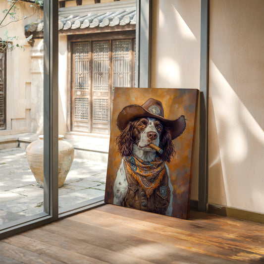 English Springer Spaniel Cowboy Sheriff