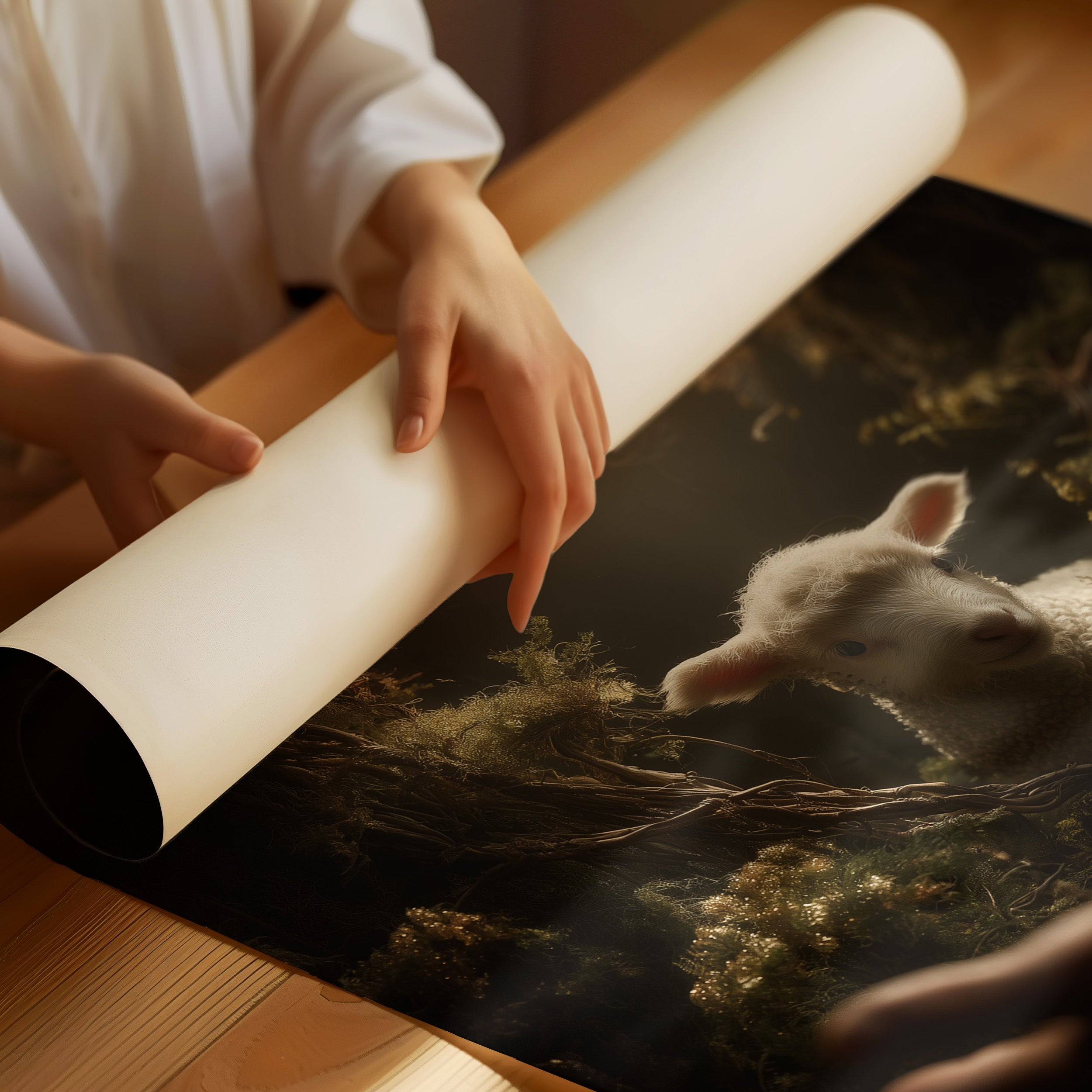 Innocence Nestled In Forest Hollow