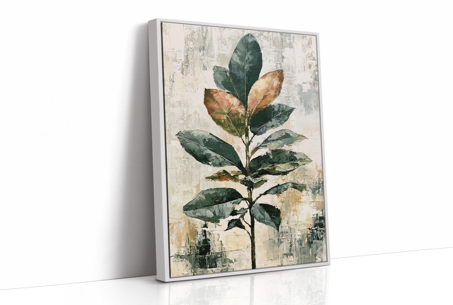 Tall Magnolia Branch, Warm Neutrals