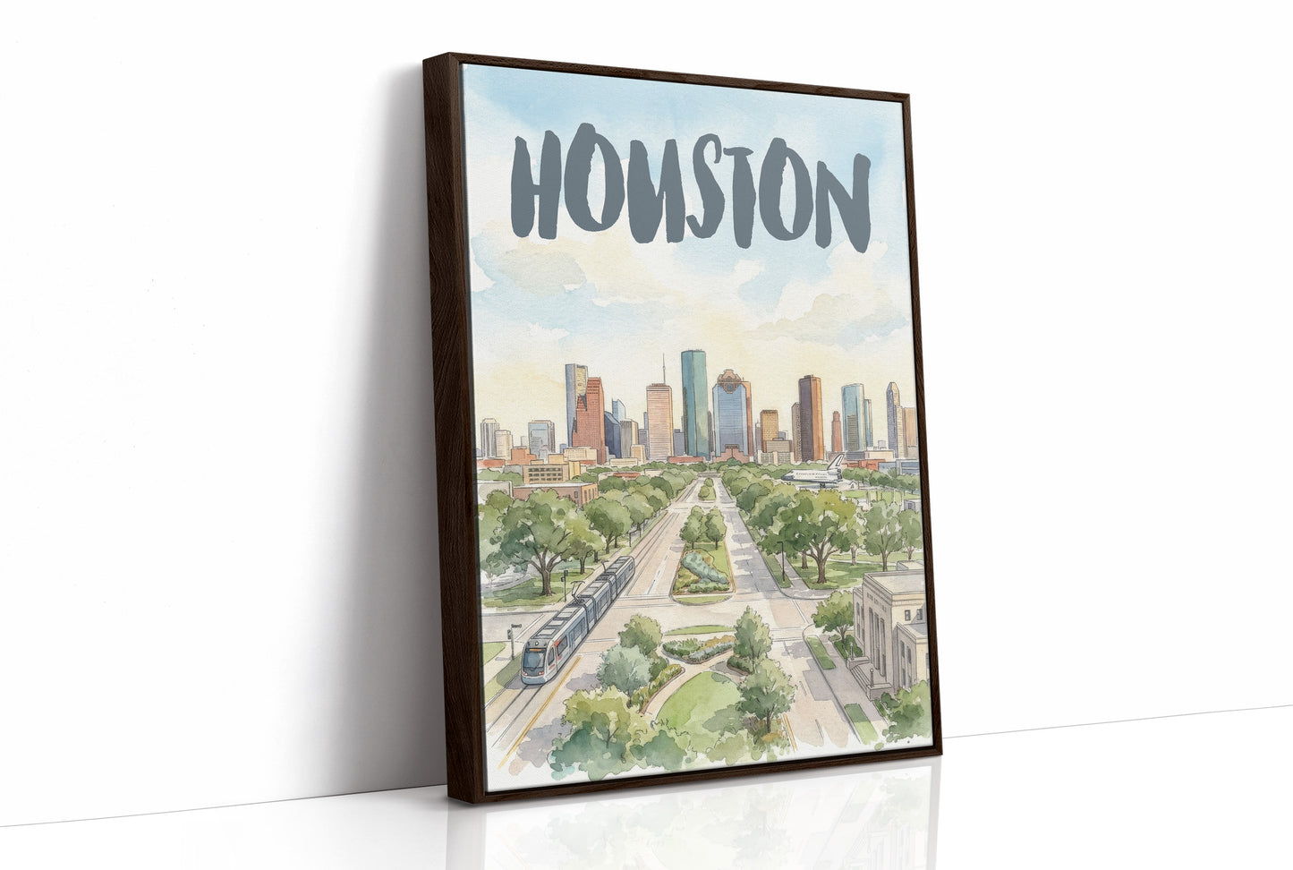 Houston in Watercolor