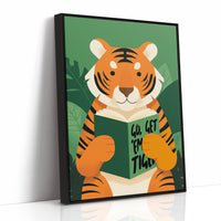 Go Get ’Em Tiger Motivational Kids Wall Art