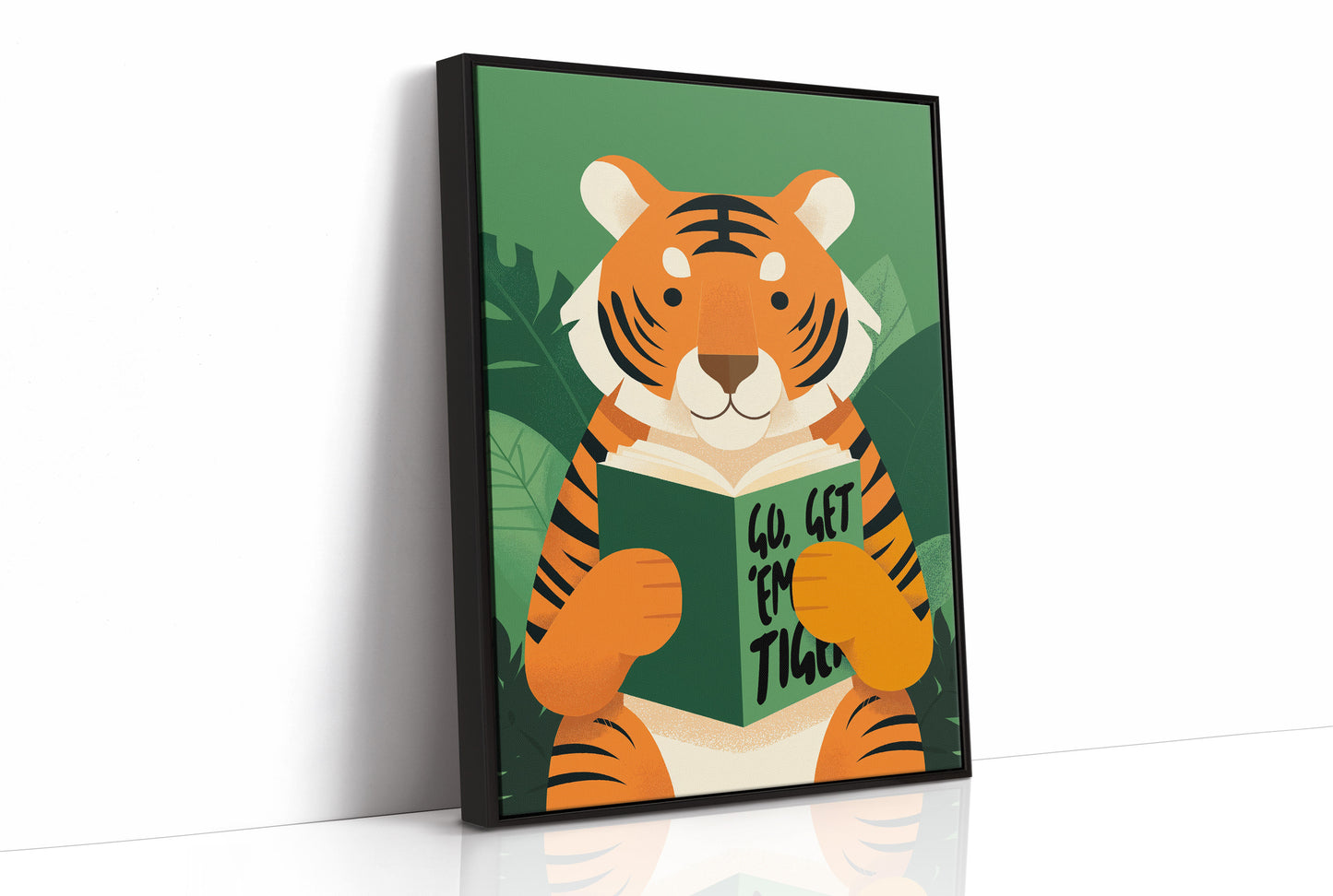 Go Get ’Em Tiger Motivational Kids Wall Art