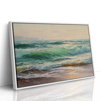 Emerald Waves Chase Golden Shore