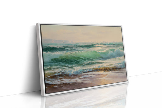 Emerald Waves Chase Golden Shore