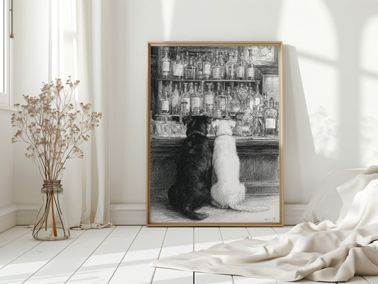 Two Friends at the Counter