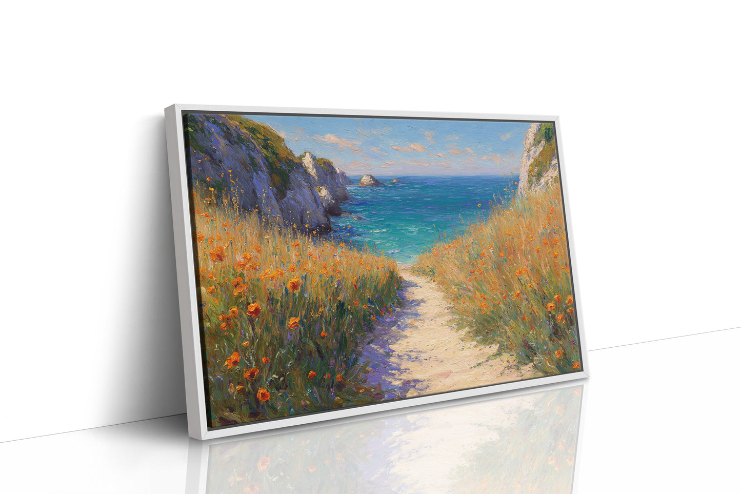 Poppies Dance Along Ocean Trails
