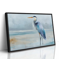 Blue Sentinel At Misty Shore