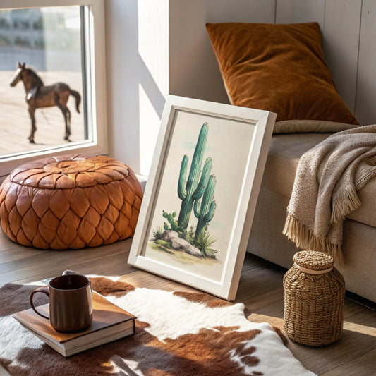 Saguaros Paint The Morning Mint