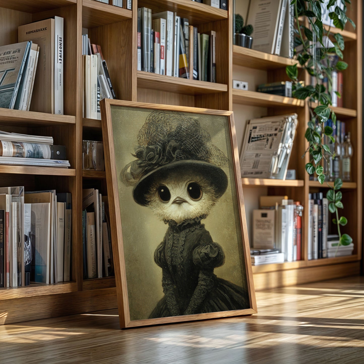 Regal Owl in Elegant Attire