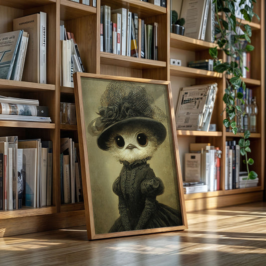 Regal Owl in Elegant Attire