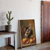 Harvest Pride Among Autumn Pumpkins
