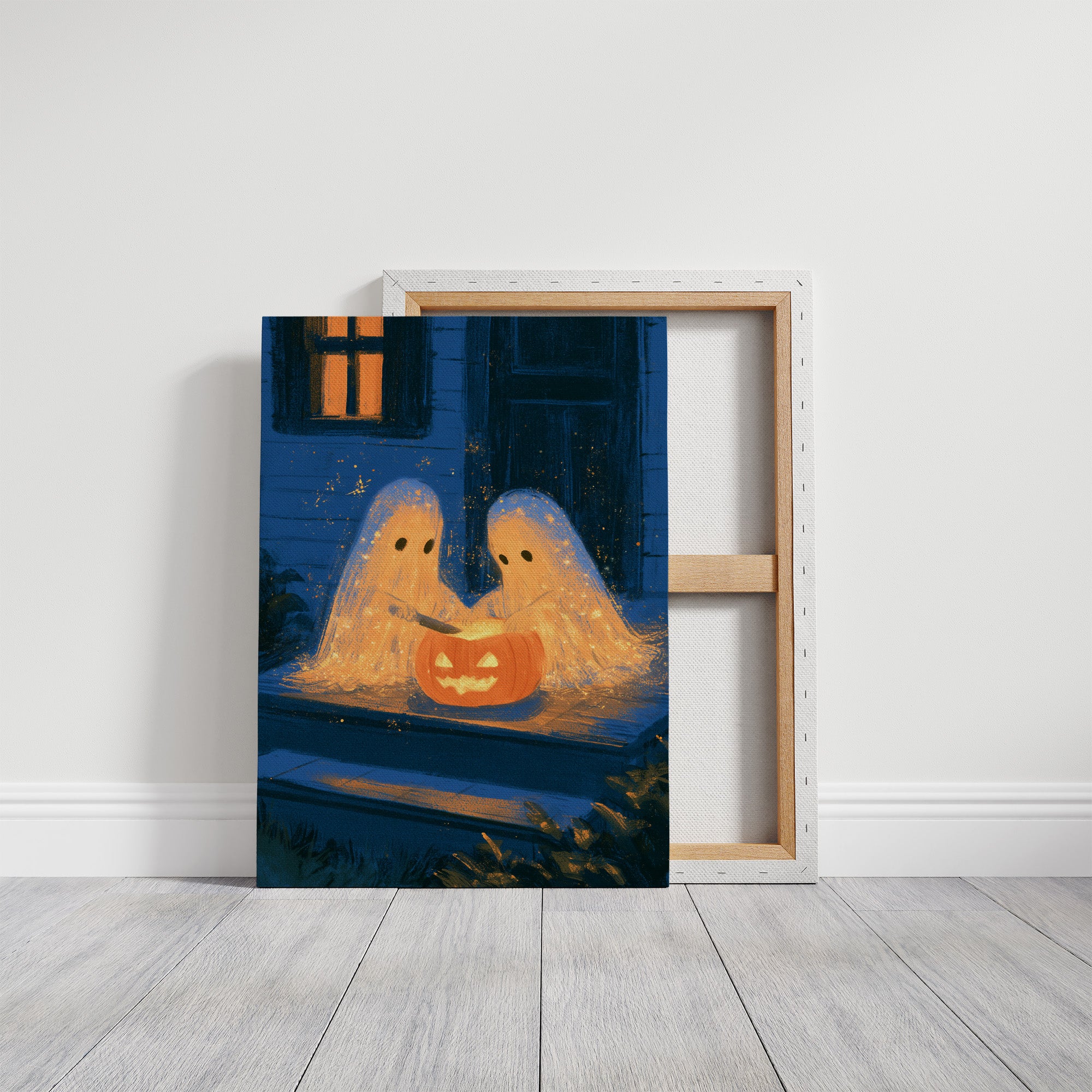 Two Ghosts, One Pumpkin