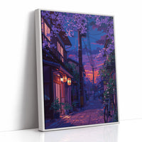 Cherry Blossoms Paint The Twilight Street