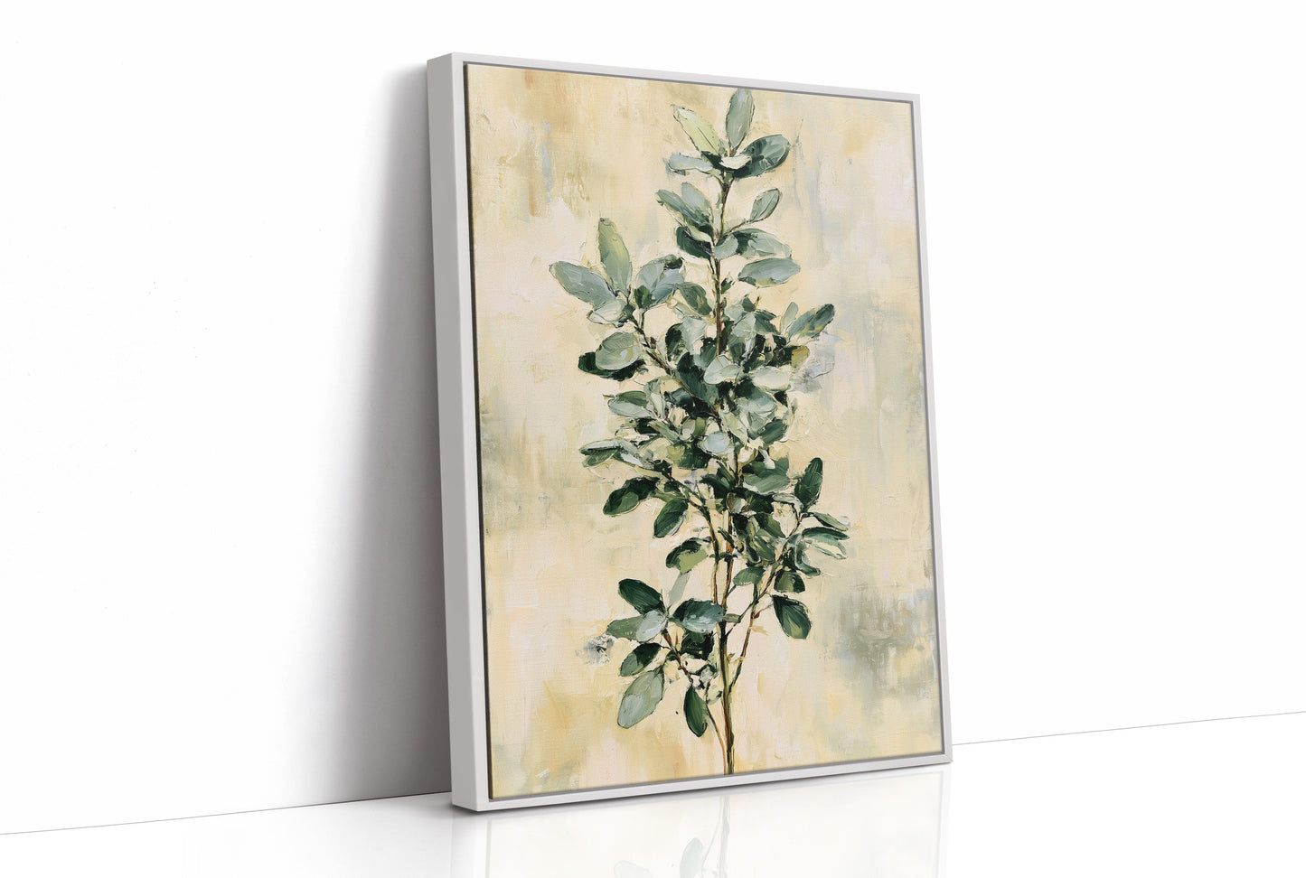 Eucalyptus Sprig on Golden Cream